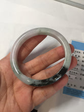 Load image into Gallery viewer, 57.2mm certified Type A 100% Natural icy watery light green sunny green purple Jadeite Jade bangle BQ64-5668