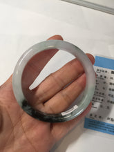 Load image into Gallery viewer, 57.2mm certified Type A 100% Natural icy watery light green sunny green purple Jadeite Jade bangle BQ64-5668