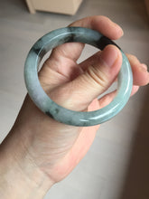 Load image into Gallery viewer, 53mm certified 100% natural Type A icy watery dark green brown jadeite jade bangle AH102-4492