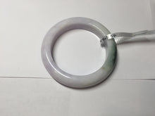 Load image into Gallery viewer, 54mm Certified 100% natural Type A olive green/white/purple/brown(FU LU SHOU) chubby jadeite jade bangle AX96-(5190)