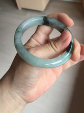 Load image into Gallery viewer, 53mm certified 100% natural Type A icy watery dark green brown jadeite jade bangle AH102-4492