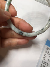 Load image into Gallery viewer, 60.2mm certified Type A 100% Natural sunny green red brown slim round cut Jadeite Jade bangle PH209-6198