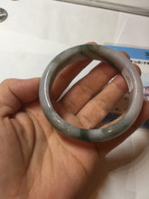 Load image into Gallery viewer, 54mm Certified Type A 100% Natural dark green purple(苏堤绕绿) Jadeite Jade bangle PC103-9161