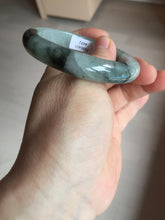 Load image into Gallery viewer, 53mm certified 100% natural Type A icy watery dark green brown jadeite jade bangle AH102-4492