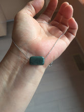 Load image into Gallery viewer, 3 pieces Type A 100% Natural dark green/black Jadeite Jade ring blessed melon(福瓜), rectangle safety bead pendants set BK133