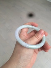 Load image into Gallery viewer, 57.6mm certificated Type A 100% Natural light green/dark green/purple slim round cut Jadeite Jade bangle BG53-2960