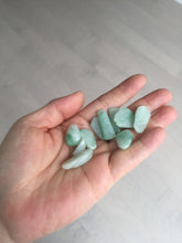 Load image into Gallery viewer, 100% Natural type A icy watery sunny green jadeite Jade bamboo/blessing melon pendant BM56