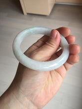 Load image into Gallery viewer, 56.8mm Certified Type A 100% Natural sunny green/white Jadeite Jade bangle BP50-3874