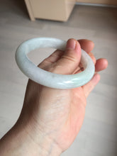Load image into Gallery viewer, 56.8mm Certified Type A 100% Natural sunny green/white Jadeite Jade bangle BP50-3874