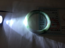 Load image into Gallery viewer, 54.5mm Certified 100% natural Type A Watermelon Rind Green & Light Purple jadeite jade bangle PH242-0177
