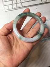 Load image into Gallery viewer, 54.5mm Certified 100% natural Type A Watermelon Rind Green & Light Purple jadeite jade bangle PH242-0177