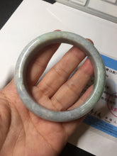 Load image into Gallery viewer, 59mm Certified Type A 100% Natural sunny green purple Jadeite Jade bangle BP39-1184