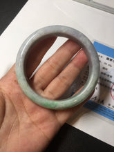 Load image into Gallery viewer, 59mm Certified Type A 100% Natural sunny green purple Jadeite Jade bangle BP39-1184