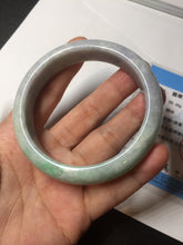 Load image into Gallery viewer, 59mm Certified Type A 100% Natural sunny green purple Jadeite Jade bangle BP39-1184