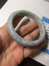 Load image into Gallery viewer, 59mm Certified Type A 100% Natural sunny green purple Jadeite Jade bangle BP39-1184