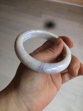 Load image into Gallery viewer, 56.1mm certified 100% natural icy light white/green/purple jadeite jade bangle AX9-0638