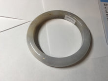Load image into Gallery viewer, 57.2mm Certified Type A 100% Natural icy watery white purple black brown Jadeite Jade bangle H154-7049
