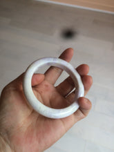 Load image into Gallery viewer, 56.1mm certified 100% natural icy light white/green/purple jadeite jade bangle AX9-0638