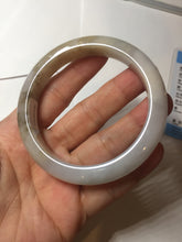 Load image into Gallery viewer, 57.2mm Certified Type A 100% Natural icy watery white purple black brown Jadeite Jade bangle H154-7049