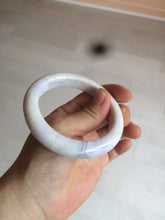 Load image into Gallery viewer, 56.1mm certified 100% natural icy light white/green/purple jadeite jade bangle AX9-0638