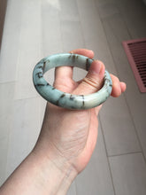 Load image into Gallery viewer, 58mm certified Type A 100% Natural light green/blue/dark green bamboo forest Jadeite Jade bangle BK132-(5294)