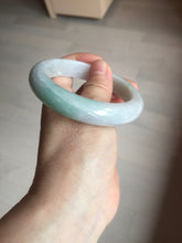 Load image into Gallery viewer, 56.5mm certified 100% natural type A white/light green white purple jadeite jade bangle AH100-0545
