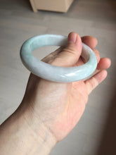 Load image into Gallery viewer, 56.5mm certified 100% natural type A white/light green white purple jadeite jade bangle AH100-0545