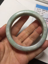 Load image into Gallery viewer, 59mm Certified Type A 100% Natural sunny green purple Jadeite Jade bangle BP40-1180