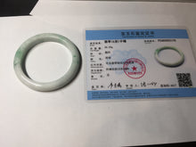Load image into Gallery viewer, 53mm Certified Type A 100% Natural sunny green white(白底青) Jadeite Jade bangle BP41-3176