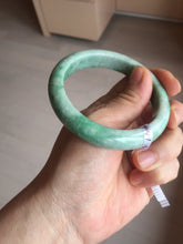 Load image into Gallery viewer, 56.5mm Certified Type A 100% Natural sunny green Jadeite Jade bangle AU7-4441