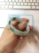 Load image into Gallery viewer, 51.5mm Certified type A 100% Natural light green thin Jadeite Jade bangle PB269-1039