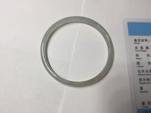 Load image into Gallery viewer, 50mm Certified Type A 100% Natural icy watery light purple white slim Jadeite Jade bangle PJ54-2048
