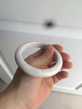 Load image into Gallery viewer, 56.1mm certified 100% natural icy light white/green/purple jadeite jade bangle AX9-0638