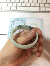 Load image into Gallery viewer, 51.5mm Certified type A 100% Natural light green thin Jadeite Jade bangle PB269-1039