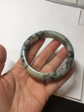 Load image into Gallery viewer, 58mm certified Type A 100% Natural light green/blue/dark green bamboo forest Jadeite Jade bangle BK132-(5294)