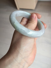 Load image into Gallery viewer, 56.5mm certified 100% natural type A white/light green white purple jadeite jade bangle AH100-0545