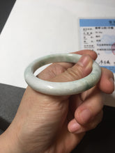 Load image into Gallery viewer, 53mm Certified Type A 100% Natural sunny green white(白底青) Jadeite Jade bangle BP41-3176