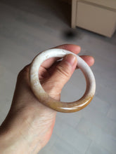 Load image into Gallery viewer, 55mm 100% natural beige yellow pink round cut Coral Jade (珊瑚玉) bangle SY37