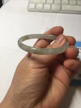 Load image into Gallery viewer, 50mm Certified Type A 100% Natural icy watery light purple white slim Jadeite Jade bangle PJ54-2048