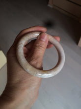 Load image into Gallery viewer, 55mm 100% natural beige yellow pink round cut Coral Jade (珊瑚玉) bangle SY37