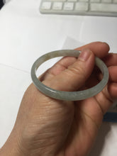 Load image into Gallery viewer, 50mm Certified Type A 100% Natural icy watery light purple white slim Jadeite Jade bangle PJ54-2048