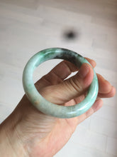 Load image into Gallery viewer, 52.3mm Certified 100% Natural type A sunny green/dark green deep forest Jadeite Jade bangle Deep in the forest AZ8-1651