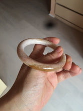 Load image into Gallery viewer, 55mm 100% natural beige yellow pink round cut Coral Jade (珊瑚玉) bangle SY37