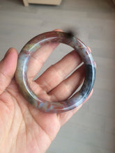 Load image into Gallery viewer, 55.4 100% natural red/yellow/brown/black round cut ocean jasper bangle SY44
