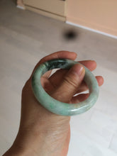 Load image into Gallery viewer, 52.3mm Certified 100% Natural type A sunny green/dark green deep forest Jadeite Jade bangle Deep in the forest AZ8-1651