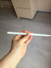 Load image into Gallery viewer, 20.5cm 100% Natural light green white Xiu Jade Serpentine oval style hairpin AW19