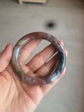 Load image into Gallery viewer, 55.4 100% natural red/yellow/brown/black round cut ocean jasper bangle SY44
