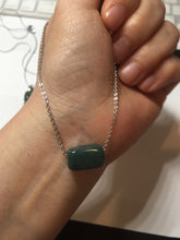 Load image into Gallery viewer, 3 pieces Type A 100% Natural dark green/black Jadeite Jade ring blessed melon(福瓜), rectangle safety bead pendants set BK133