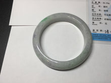 Load image into Gallery viewer, 57.2mm Certified Type A 100% Natural sunny green purple Jadeite Jade bangle BP43-0620