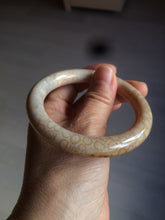 Load image into Gallery viewer, 54.7mm 100% natural beige yellow pink round cut Coral Jade (珊瑚玉) bangle SY36